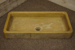20th century rounded rectangular glazed sink,