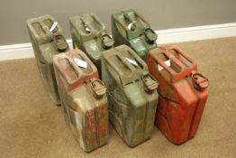 Four green and two red jerry cans Condition Report <a href='//www.