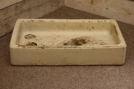 Rectangular enamel sink, 78cm x 47cm Condition Report <a href='//www.