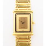 Bucherer Swiss gold-plated stainless steel wristwatch,