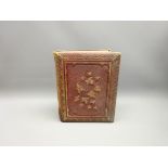 Collection of 19th century travel photographs in leather album dated 1868, some inscribed Suez,
