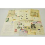 Holland - Collection on loose leaves including; 1852 onwards, imperf stamps, postcards, covers etc,