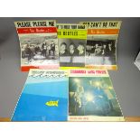 The Beatles: five original Record Shop posters for Please Please Me, I Want to Hold Your Hand,