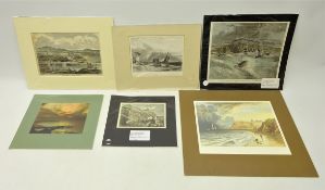 Collection of Whitby related engravings incl.