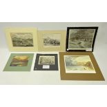 Collection of Whitby related engravings incl.