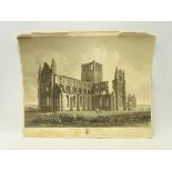 'Whitby Abbey in Yorkshire' dedicated to Mrs Cholmley of Whitby and Howsham..