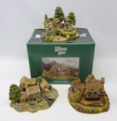 Three Lilliput Lane models; limited edition 'Tranquility' boxed,