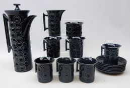 Portmeirion 'Jupiter' coffee set designed by Susan Williams-Ellis,