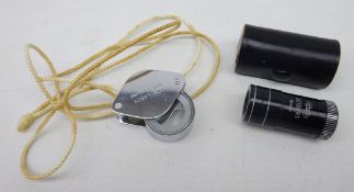 Seibert Wetzlar pocket magnifier loupe with case and another loupe (2) Condition Report