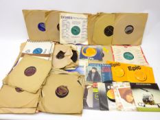 Group of mid 20th century and later 78 rpm records & singles to include pop,