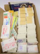 Large Collection of stamp booklets including 2x2/-, 2x£3.08, 9x£2.50, 6x£2.30,12x£2.20, 2x£2.
