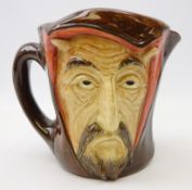 Royal Doulton 'Mephistopheles' character jug, the base bearing the verse 'When the devil was sick,