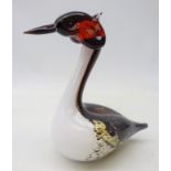 Langham glass model of a Grebe, H23cm Condition Report <a href='//www.