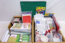 Quantity of unused card making supplies and equipment including;