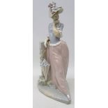 Large Lladro figure of a girl with umbrella, no.