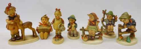 Seven Hummel Goebel figures; 'Friends',