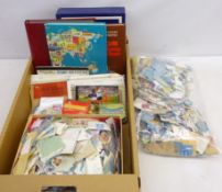 Collection of Great British and world stamps including; Great British FDCs in album, unused postage,