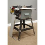 DELTA 36-525 254mm table saw on stand with table extensions and guard,