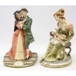 Capodimonte figure 'Romantico Veneziano' by Bruno Merli,