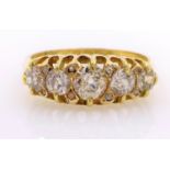 Victorian 18ct gold diamond ring, Chester 1896 boxed Condition Report 3.