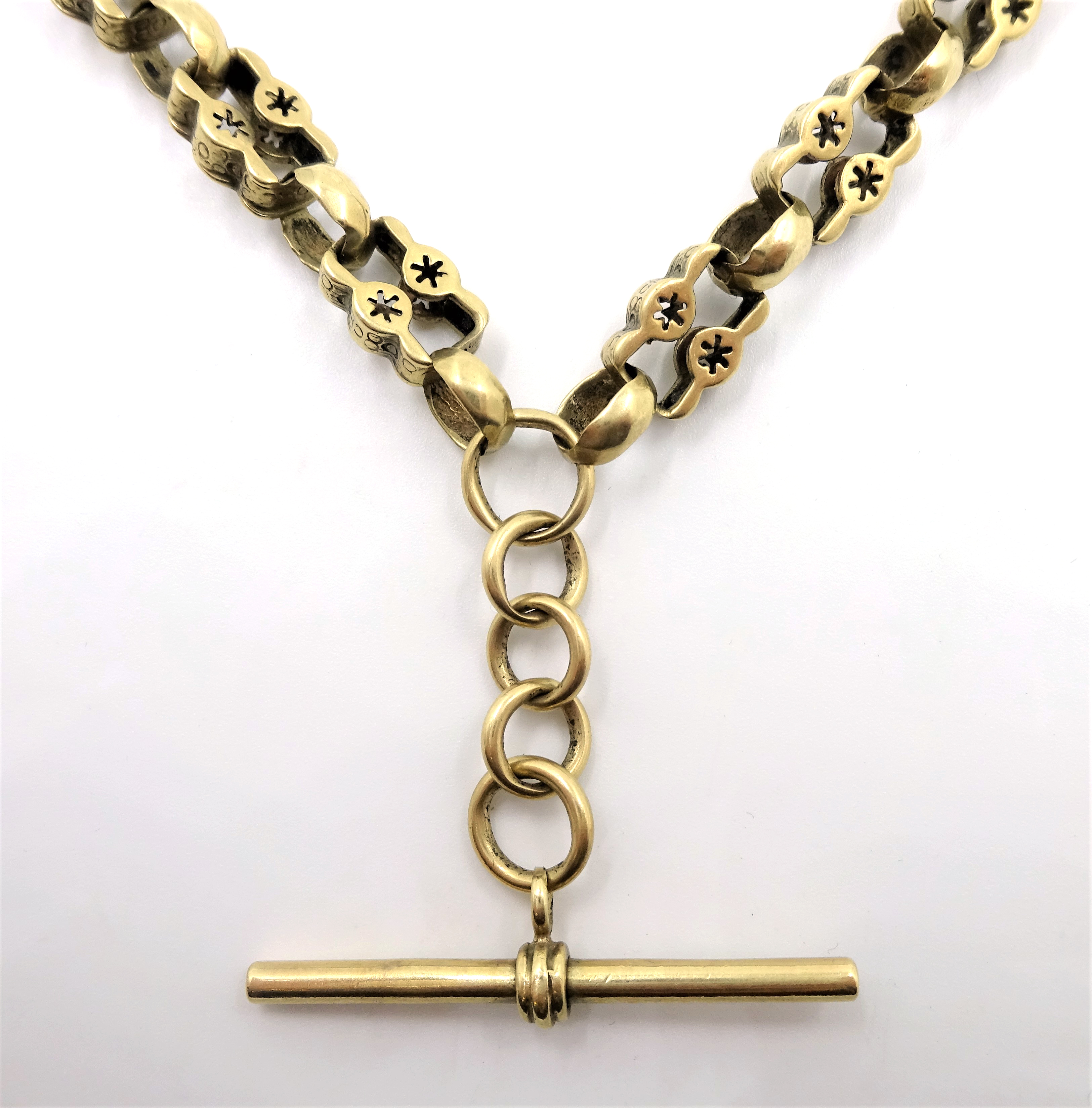 Victorian 9ct gold Albert watch chain, stamped 9ct approx 36gm Condition Report 2. - Image 5 of 5