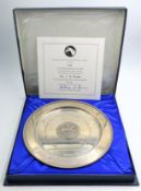 Stuart Devlin silver plate, to commemorate the achievements of Grundy champion racehorse 1975,