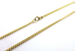 9ct gold curb chain necklace hallmarked approx 6.