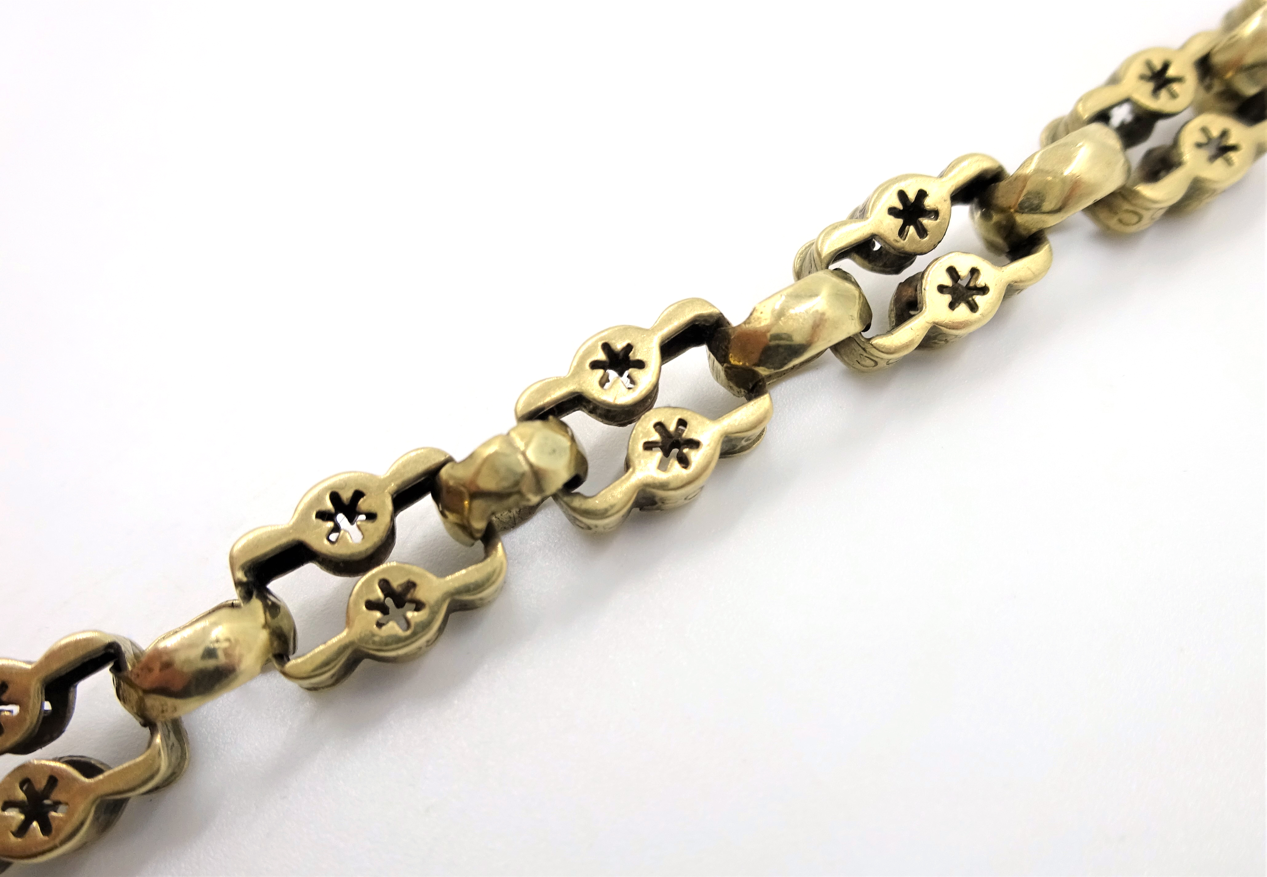 Victorian 9ct gold Albert watch chain, stamped 9ct approx 36gm Condition Report 2. - Image 3 of 5