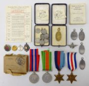 Four medals; 1939-45 Star, War Medal 1939-45, France and Germany Star and a Defence medal,
