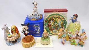 Collection of Walt Disney models; 101 Dalmatians by 'Arden Sculptures', boxed with certificate,