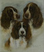 Portrait of Three Spaniels,