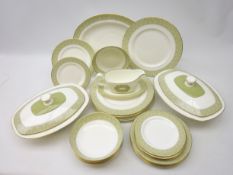 Royal Doulton 'Sonnet' pattern dinner service for six comprising dinner, side and tea plates,