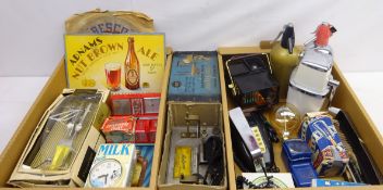 Vintage items including 'Airtyne' Home Rug Maker, boxed,