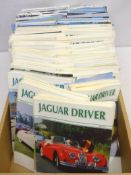 Quantity of 1980s and later Jaguar Enthusiast and Jaguar Driver automotive magazines,