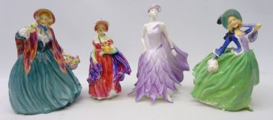 Three Royal Doulton figurines; 'Lady Charmain' HN1948,