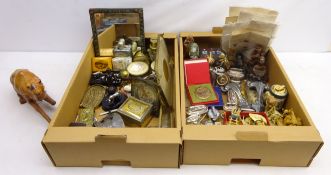 Two boxed Polish academy of arts and sciences medallions, table lighters including Colibri & Ronson,