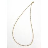 9ct gold chain necklace hallmarked approx 5.6gm Condition Report <a href='//www.