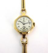 Tudor Rolex 9ct gold wristwatch,