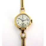 Tudor Rolex 9ct gold wristwatch,