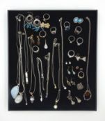 Collection silver jewellery stamped 925 Condition Report <a href='//www.