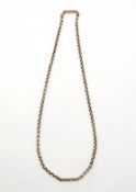 Rose gold cable link necklace stamped 9ct approx 8.3gm Condition Report Length 44.