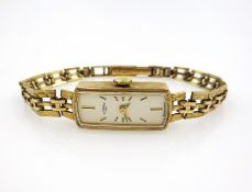 9ct gold ladies Rotary wristwatch hallmarked approx 13.