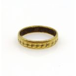 18ct gold band hallmarked approx 3.5gm Condition Report Size N-O<a href='//www.