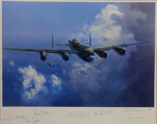 'Lancaster - 50th Anniversary of the Maiden Flight' ltd.ed. print after Frank Wootton, No.