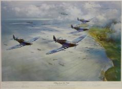 'D-Day June 6th 1944, A Triumph of Air Power' ltd.ed. print after Frank Wootton, No.