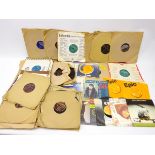 Group of mid 20th century and later 78 rpm records & singles to include pop,