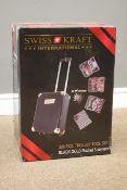 Swiss Kraft International 386 piece trolley tool set, including - socket set, screw drivers, hammer,