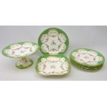 Late 19th century Mintons dessert service,