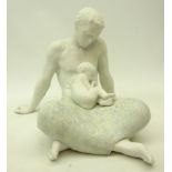 Large Lladro model 'The Father' in matte finish,