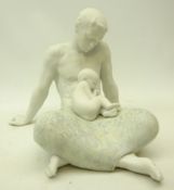 Large Lladro model 'The Father' in matte finish,